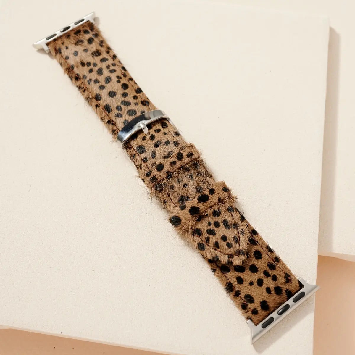 Calf Hair Apple Watch Band - Cheetah